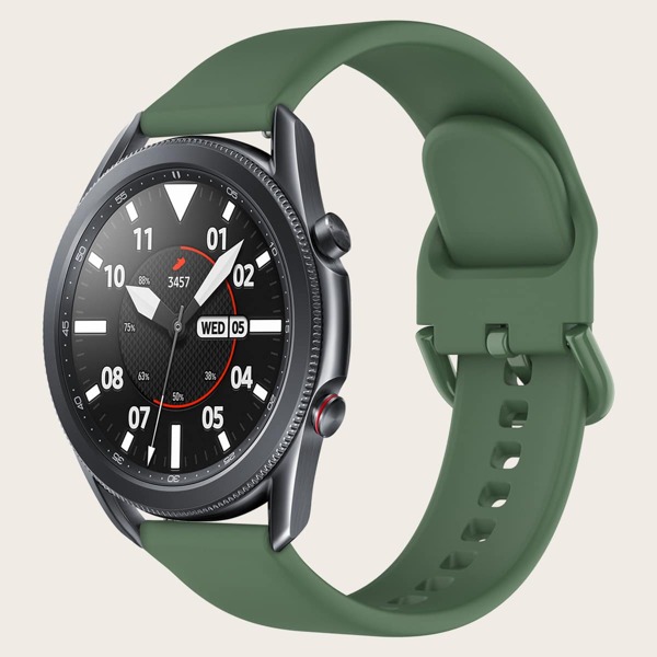 

Silicone Watchband For Samsung Galaxy Active 2, Army green
