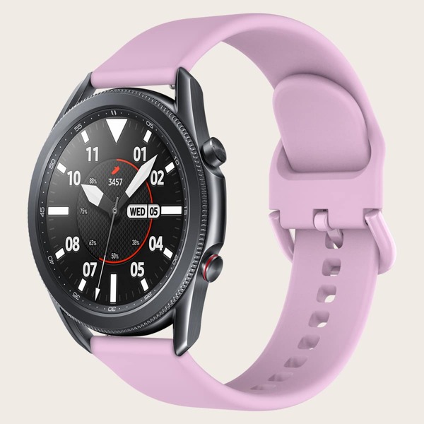 

Silicone Watchband For Samsung, Mauve purple