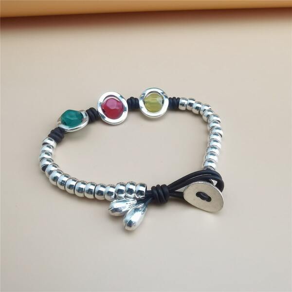 

Stone Decor Bracelets, Multicolor