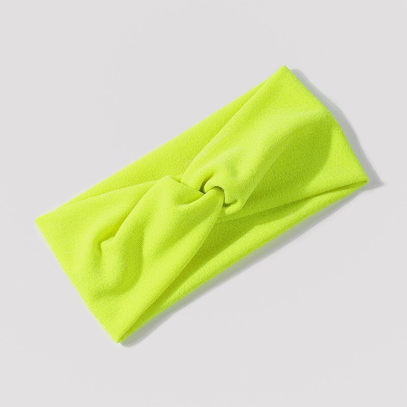 

Solid Twist Hair Band, Lime green