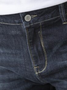 Quần Jeans Skinny Co Giãn In Hình Râu Mèo Thường Ngày Cho Nam - màu đen - Xem 4