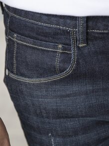 Quần Jeans Skinny Co Giãn In Hình Râu Mèo Thường Ngày Cho Nam - màu đen - Xem 6