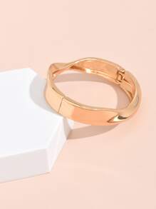 合金扭結手環 - 金黃色 - 查看 2