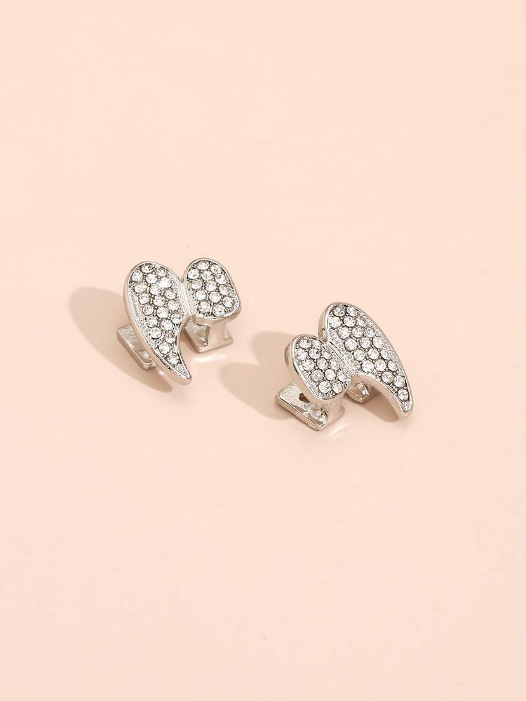 2入組萬聖節水鑽裝飾牙套 - 銀色 - 查看 3