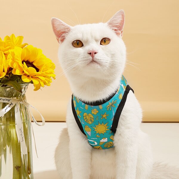 

Cartoon Graphic Pet Tank Top, Multicolor