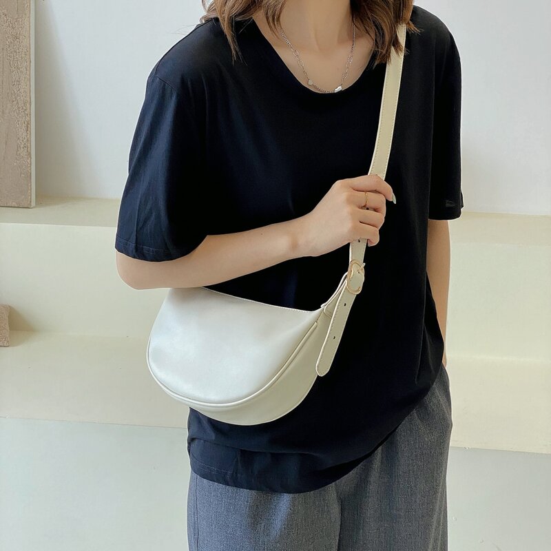 

Zipper Up Crossbody Bag, White