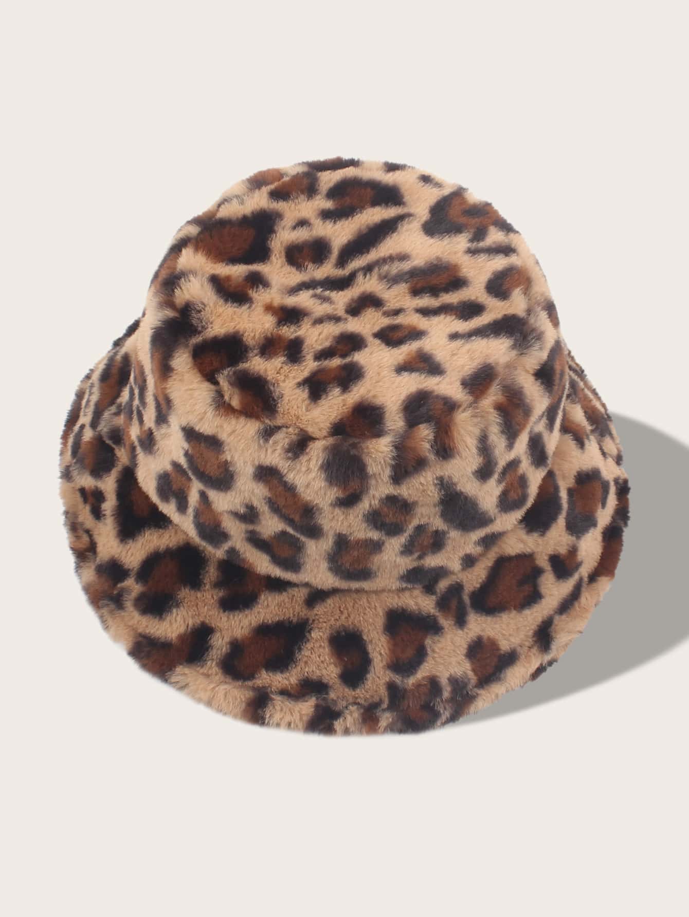 Street 1pc Leopard Print Pattern Winter Bucket Hat Winter Outfits