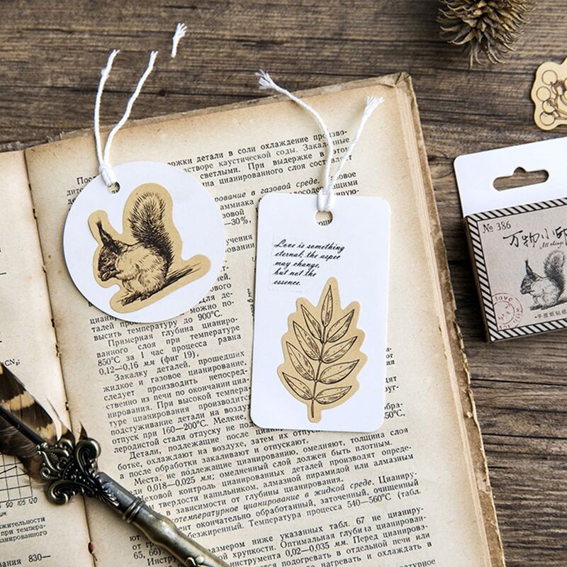 

46pcs Vintage Pattern Sticker, Multicolor
