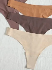 Snug Zone 7packs Solid No Show Sexy Thongs Set