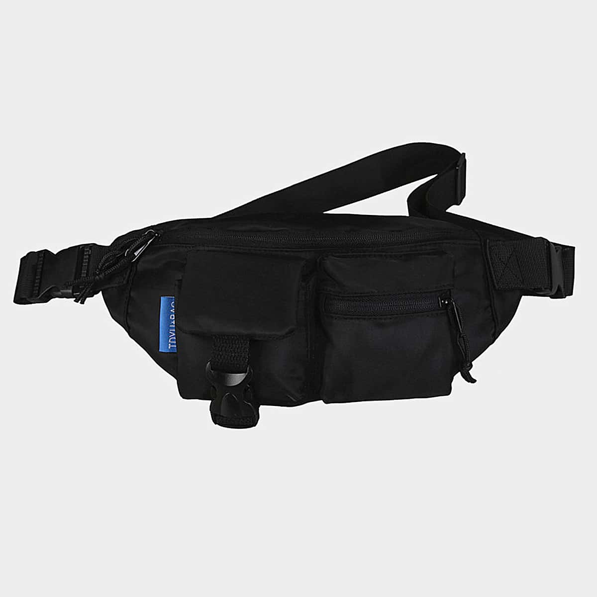 

Pocket Front Fanny Pack, Black