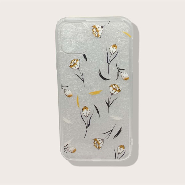 

Flower Pattern Clear Phone Case