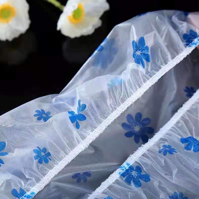 

3pcs Flower Print Shower Cap, Multicolor