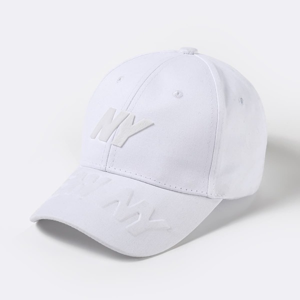 

Letter Decor Baseball Cap, White