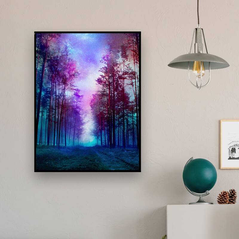 

Forest Print DIY Diamond Unframed Painting, Multicolor