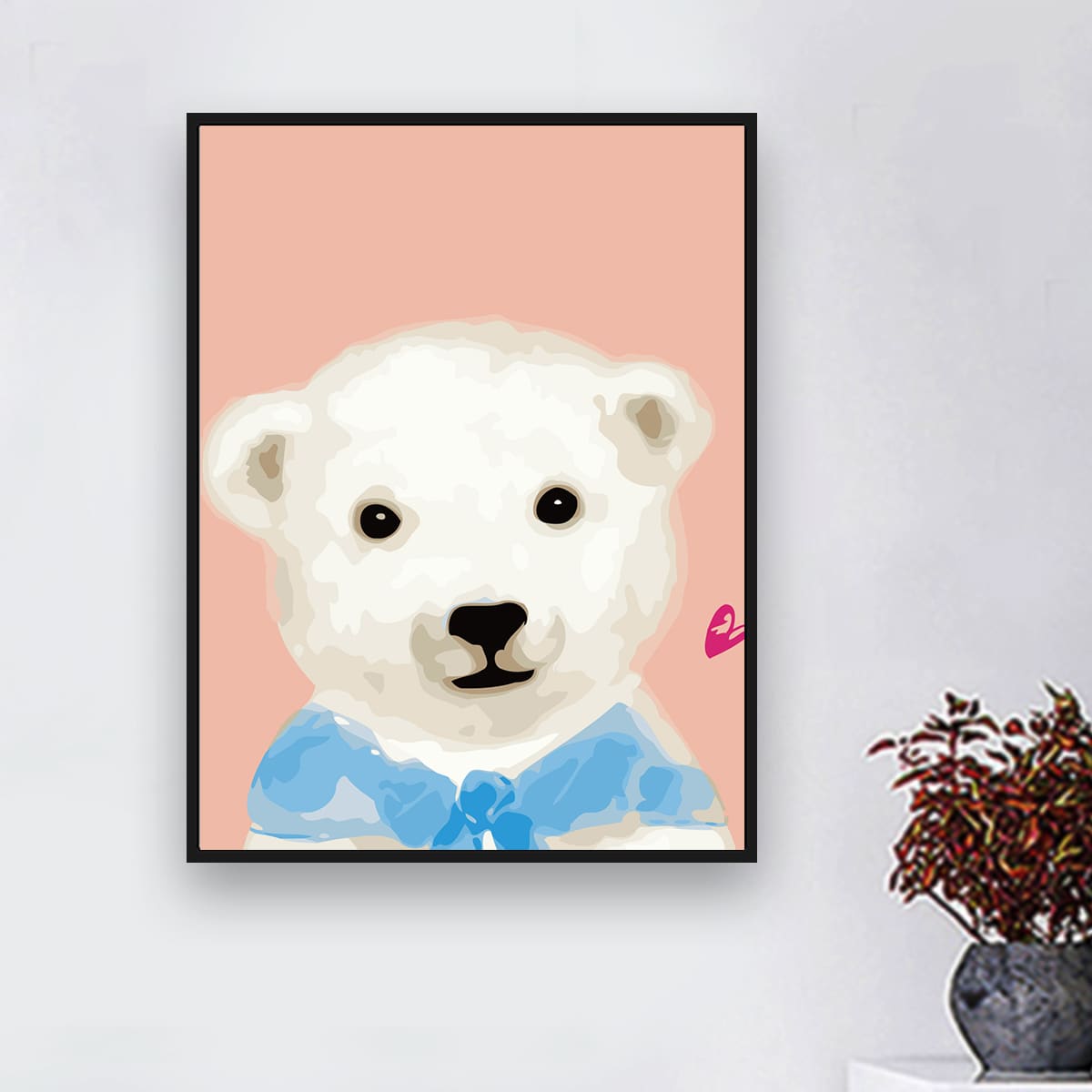

Bear Print DIY Diamond Unframed Painting, Multicolor