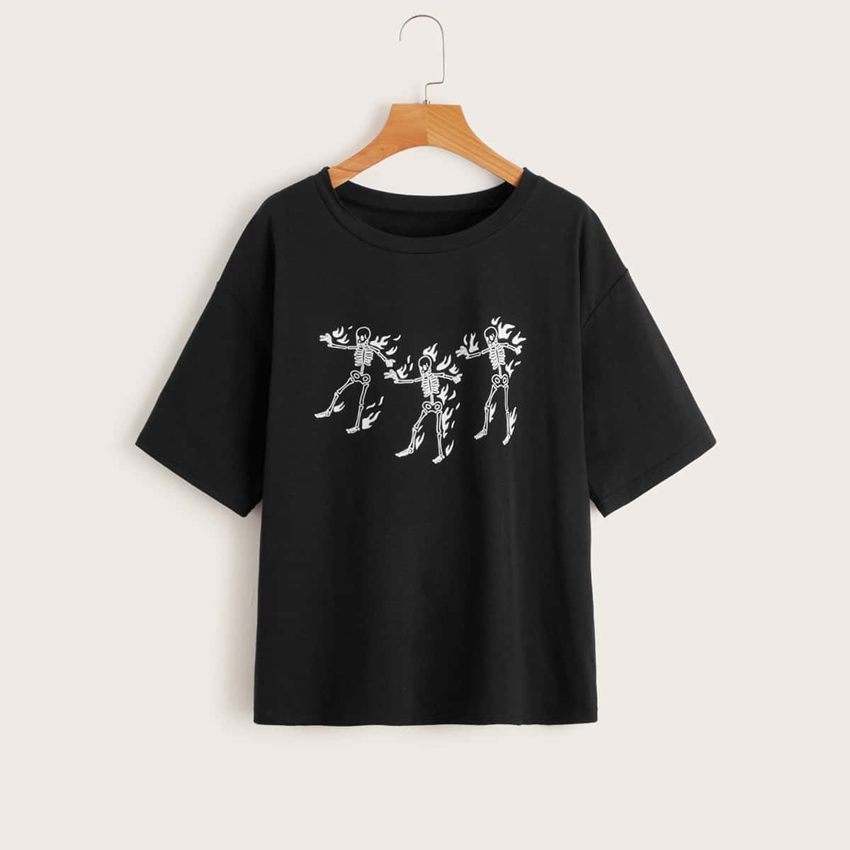 

Skull Graphic Tee, Black