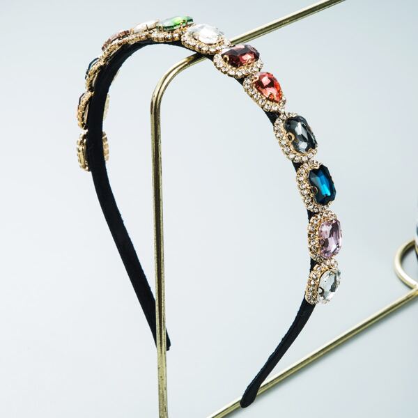 

Gemstone Decor Headband, Multicolor