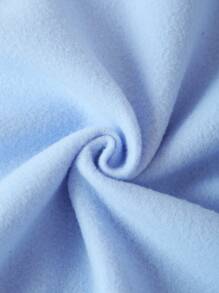 INAWLY 抽繩袋鼠口袋落肩袖加絨內裏連帽衫 - 淺藍色 - 查看 4