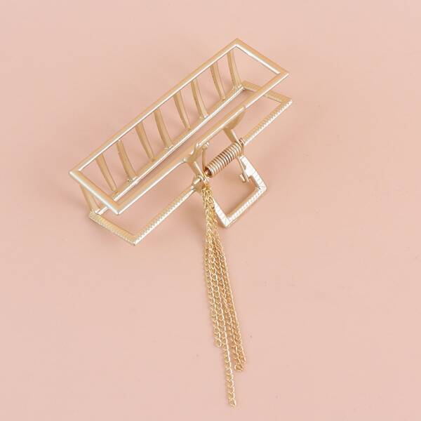 

Chain Decor Hair Claw, Gold