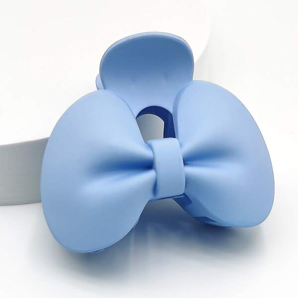 

Bow Knot Decor Hair Claw, Baby blue