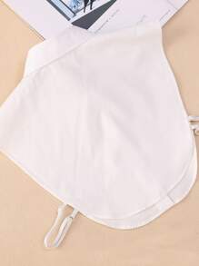 兒童素色假領子 - 白色 - 查看 2