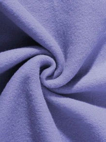 INAWLY 心形圖案落肩連帽衫 - 紫羅蘭色 - 查看 4