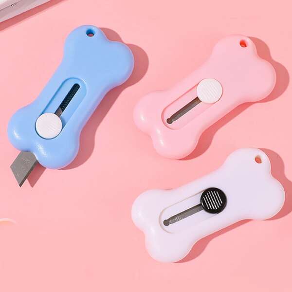 

1pc Bone Shaped Random Color Utility Knife, Multicolor
