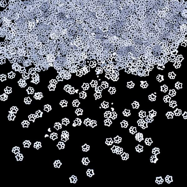 

1pack Paw Shaped Throwing Confetti, Light grey