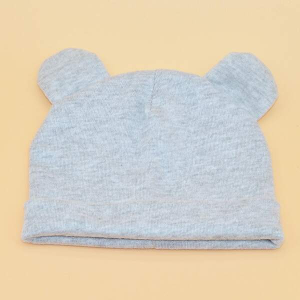 

Toddler Kids Ear Decor Beanie, Grey