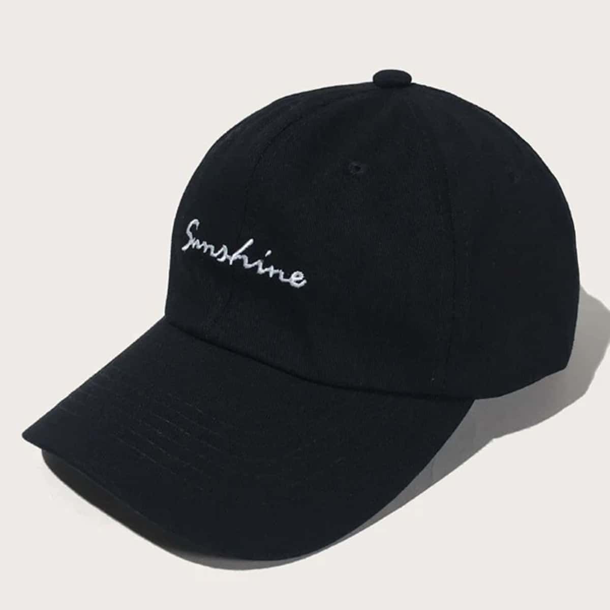 

Guys Letter Graphic Embroidery Baseball Cap, Black