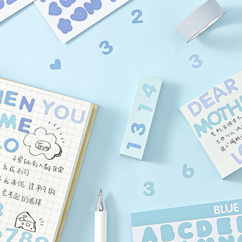 

2sheets English Alphabet Sticker, Multicolor