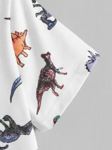 SHEIN Young Boy Dinosaur Print Tee