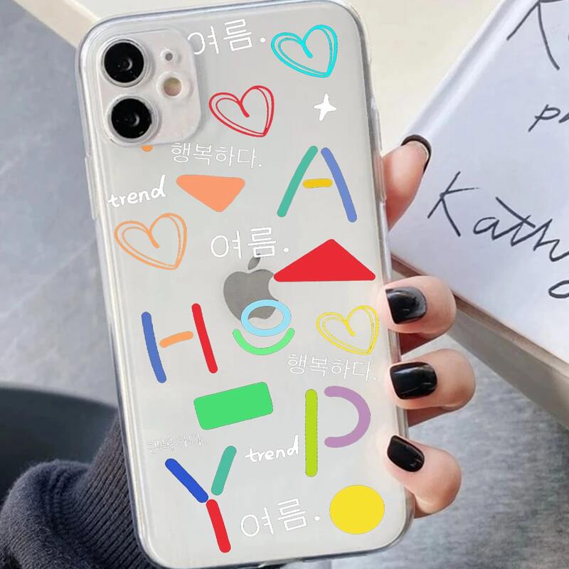 

Letter Graphic Phone Case, Multicolor