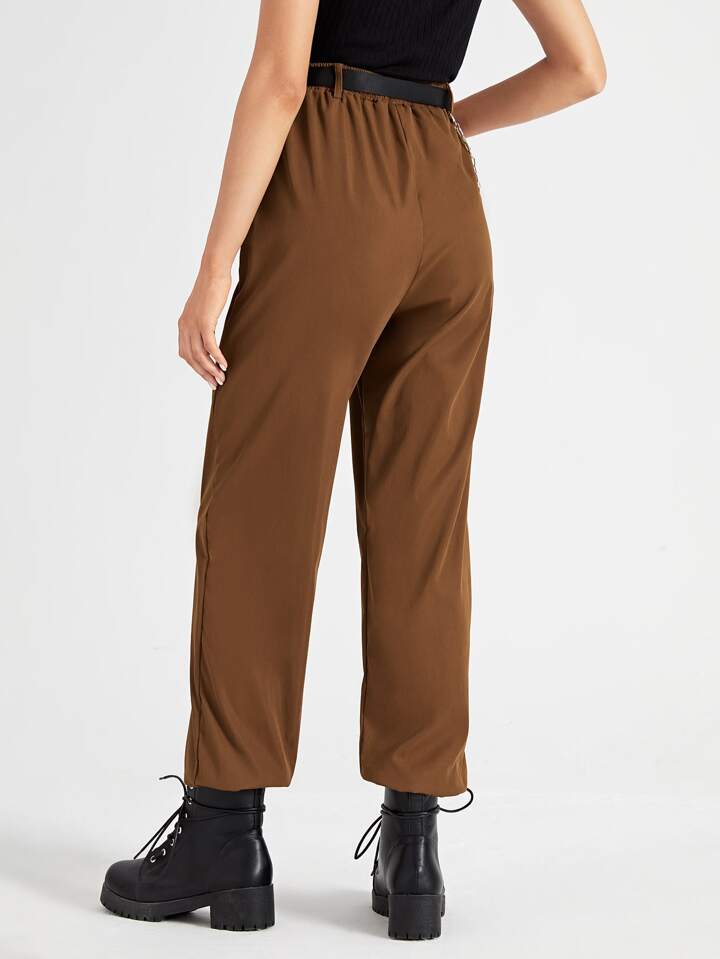 Es Esto Lo Nuevo de Pantalones cargo con cadena ?? ROMWE