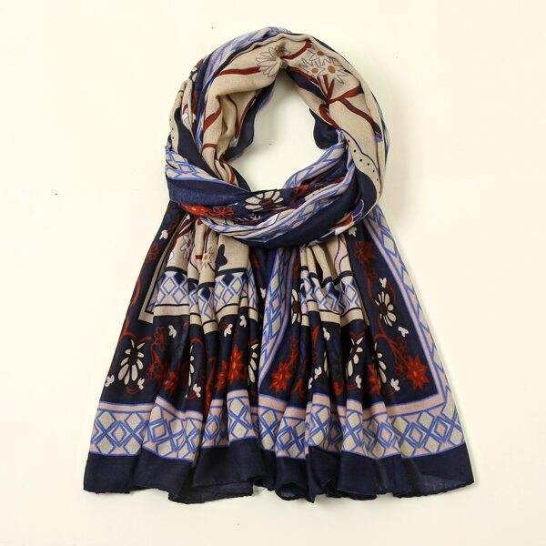 

Floral Print Scarf, Multicolor
