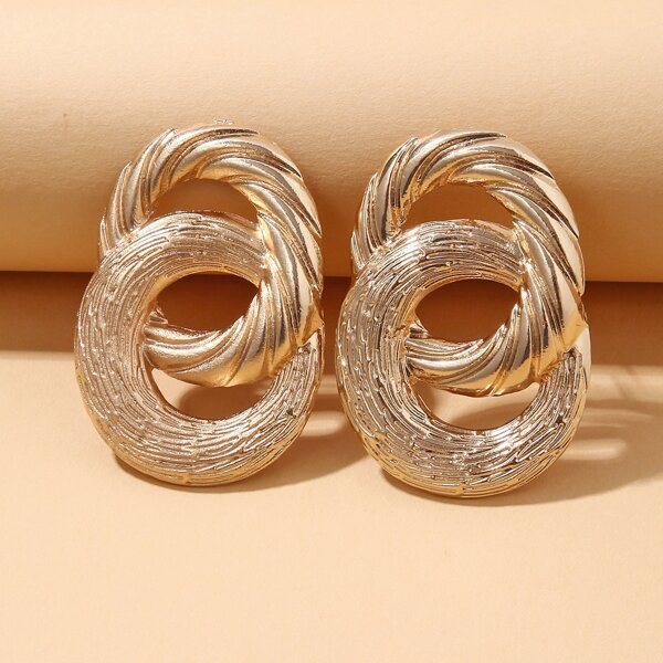 

Link Drop Earrings, Gold