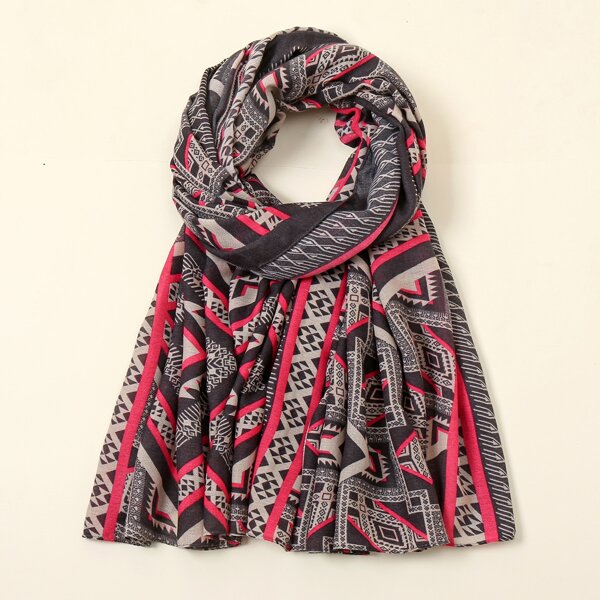

Geo Print Scarf, Multicolor