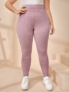 Quần lót kích thước lớn màu trơn Thể thao - Hồng - Xem 2