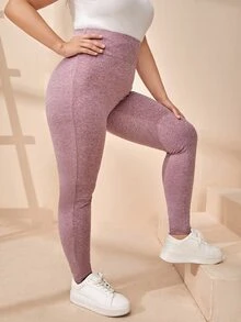 Quần lót kích thước lớn màu trơn Thể thao - Hồng - Xem 3