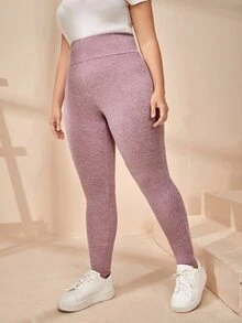 Quần lót kích thước lớn màu trơn Thể thao - Hồng - Xem 5