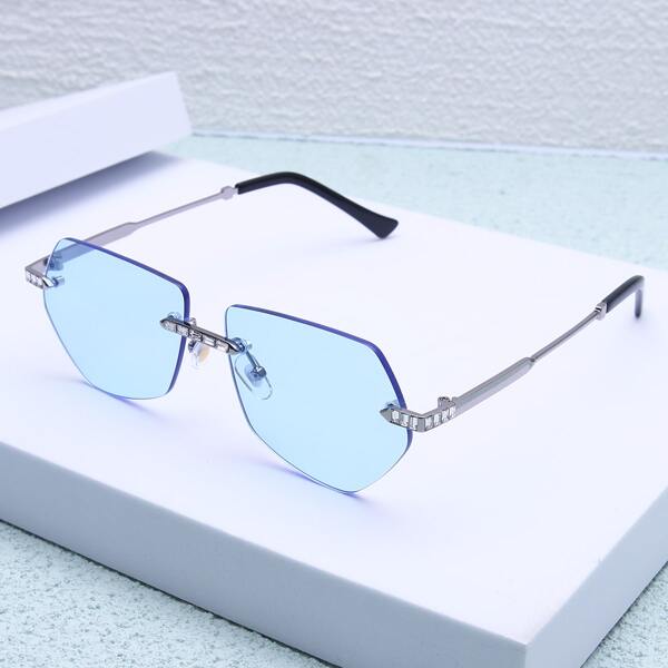 

Tinted Lens Rimless Sunglasses