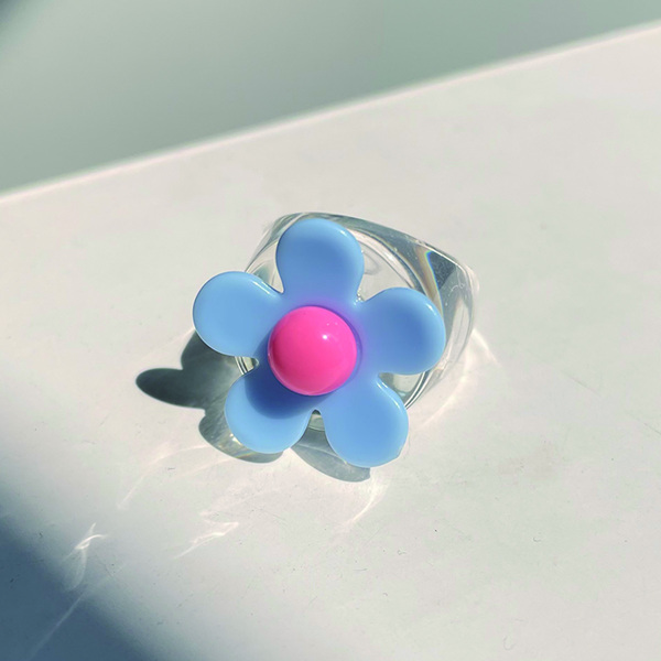 

Flower Decor Ring, Multicolor