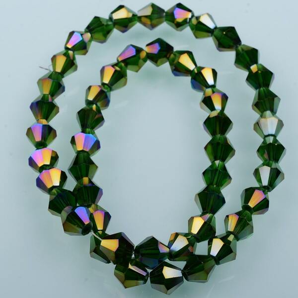 

50pcs Beaded DIY Jewelry Accessory, Dark green