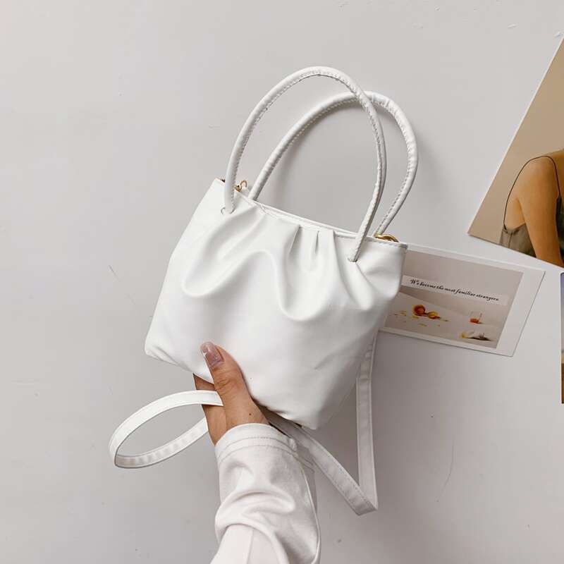 

Minimalist Satchel Bag, White