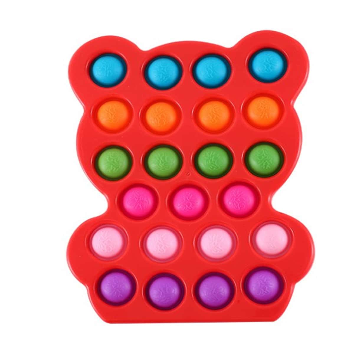 

1pc Random Bear Push Pop Bubble, Multicolor