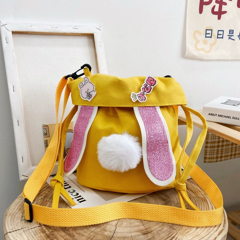

Ear Decor Crossbody Bag, Yellow