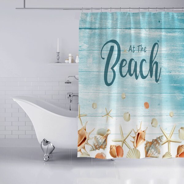 

Letter Graphic Shower Curtain, Multicolor