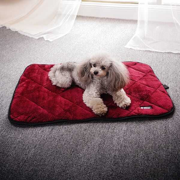 

Plaid Pet Bed, Burgundy