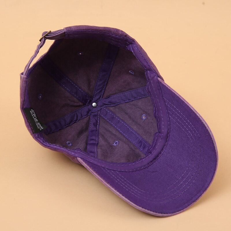 

Simple Solid Baseball Cap, Purple