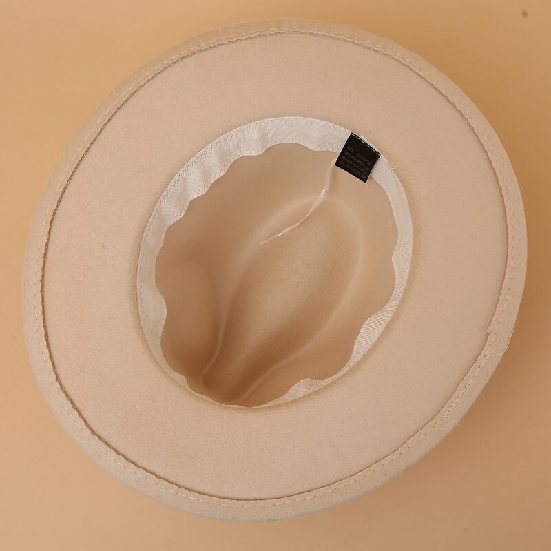 

Belt Decor Floppy Hat, Beige